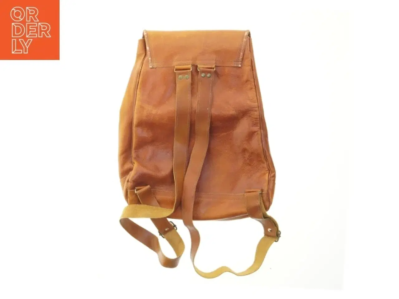 Billede 2 - Vintage læderrygsæk (str. 39x30 cm)