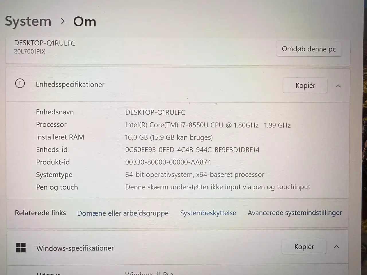 Billede 4 - Lenovo Thinkpad T480s i7