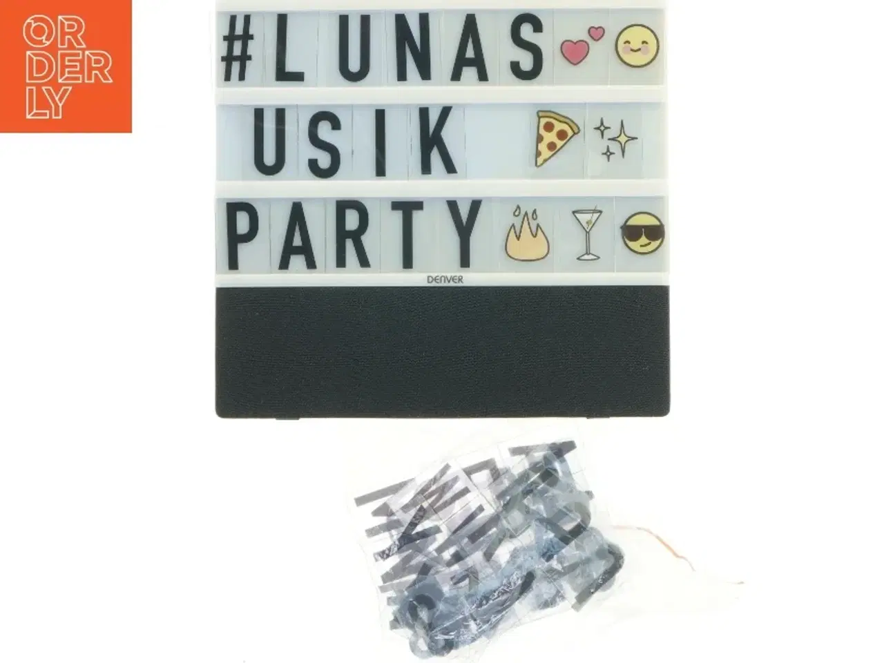 Billede 1 - Lysboks med Bluetooth-højtaler fra Denver (str. 23x22 cm)