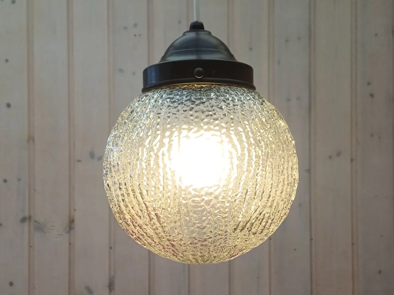 Billede 8 - Retro loftlampe med glasskærm