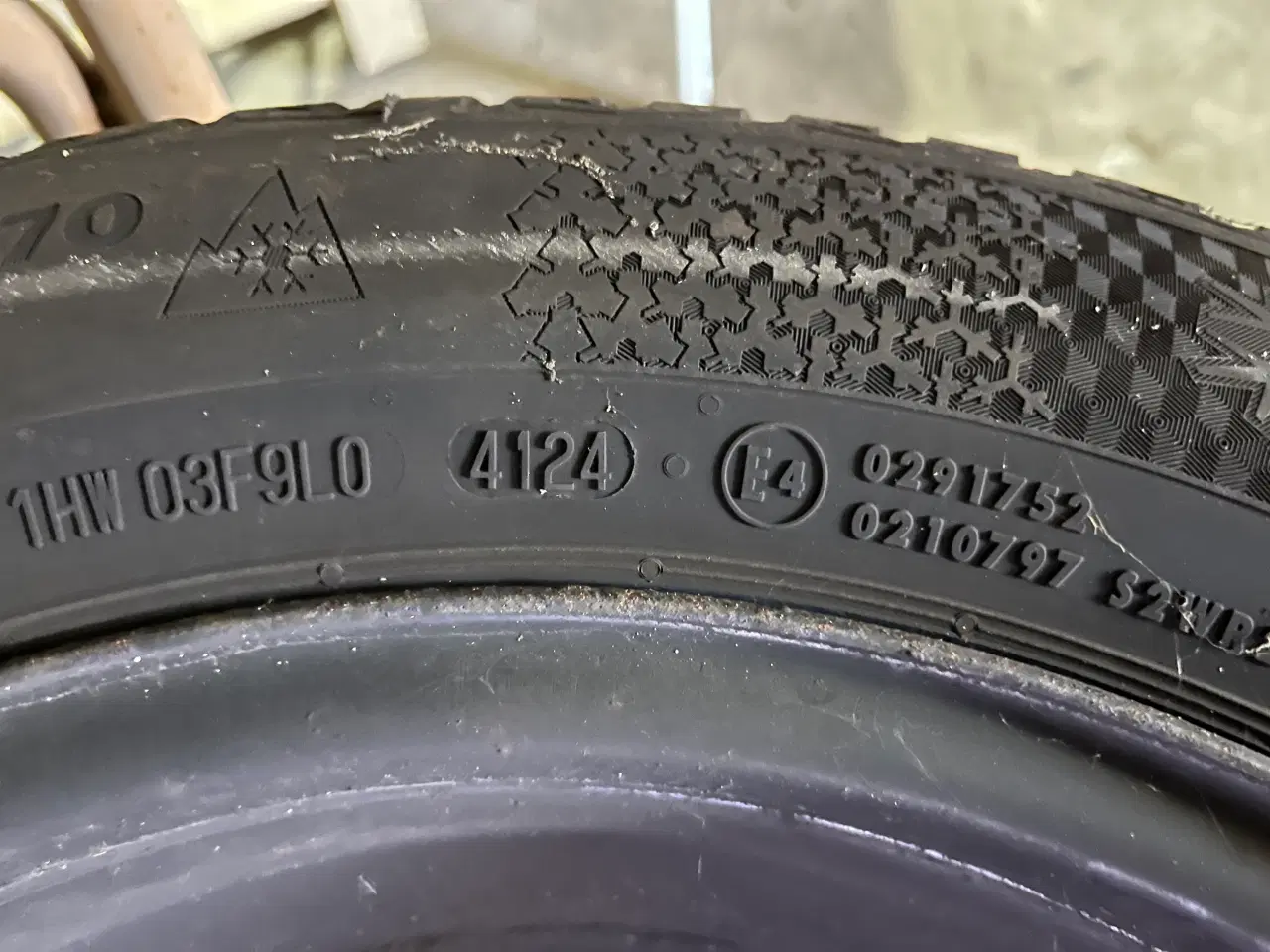 Billede 5 - Continental vinterdæk på fælg VW, SEAT, Skoda