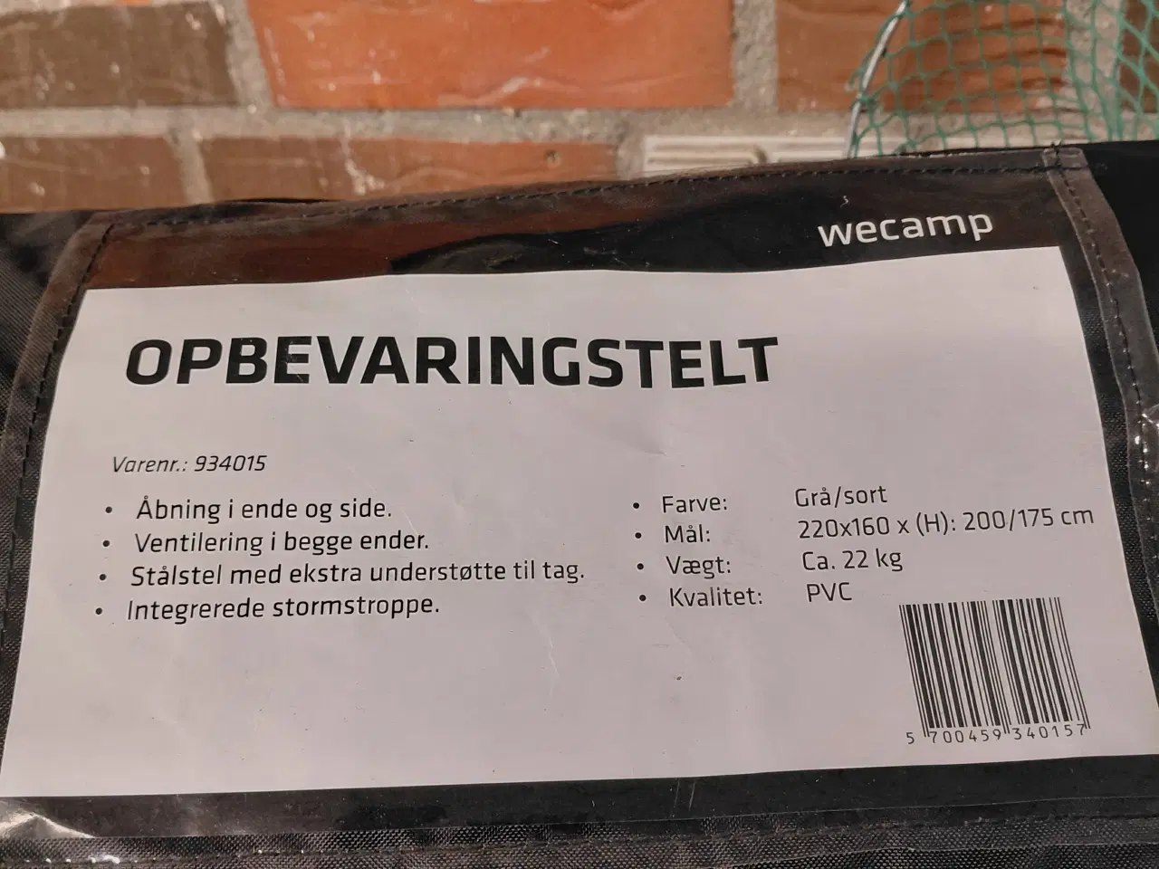 Billede 1 - Opbevaringstelt 