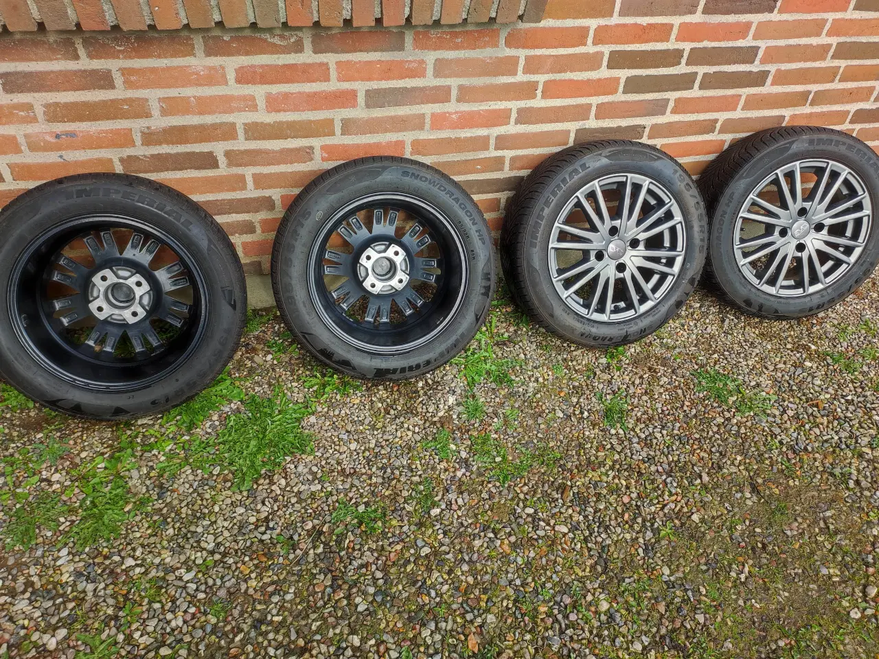 Billede 2 - 🚗 Sælger komplet sæt alufælge med vinterdæk