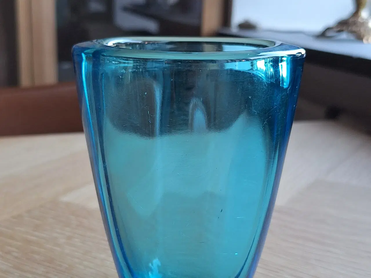 Billede 6 - Blå konisk vase