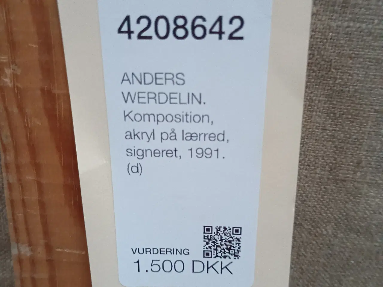 Billede 7 - Anders Werdelin maleri.