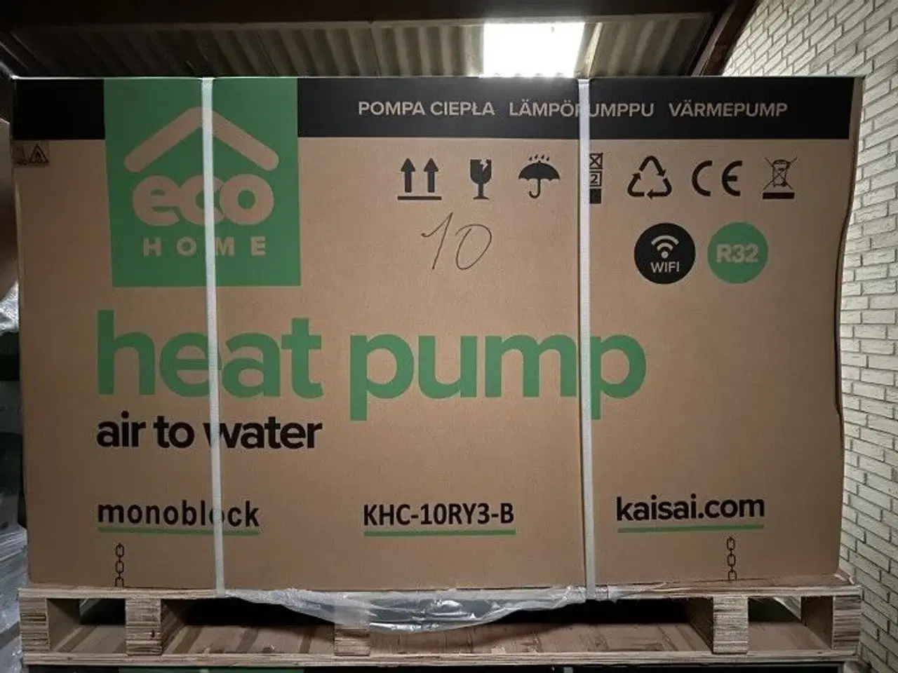Billede 3 - Fabriksny 10 KW luft til vand varmepumpe Kaisai KHC-10RY3-B