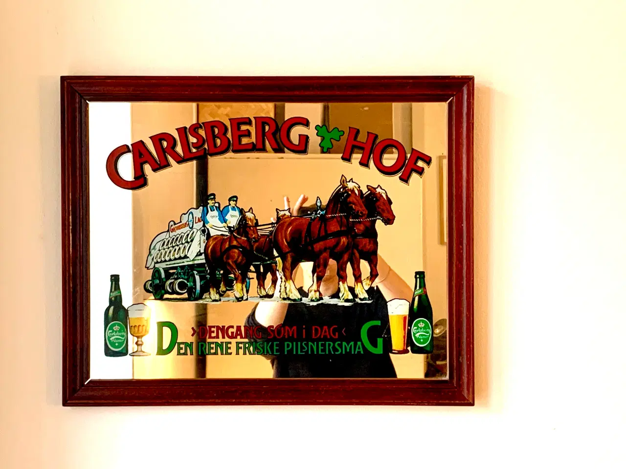 Billede 6 - Carlsberg hof - reklame øl spejl