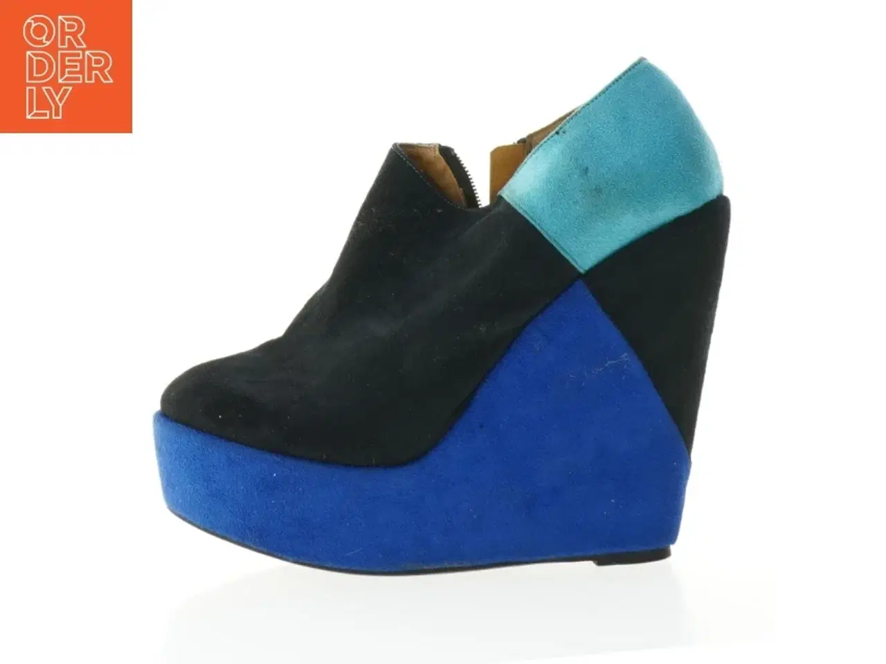 Billede 1 - Farverige kilehælsko fra Sugarfree Shoes (str. 41)