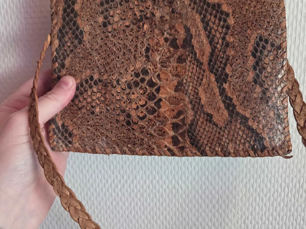Billede 2 - Vintage slangeskinds taske