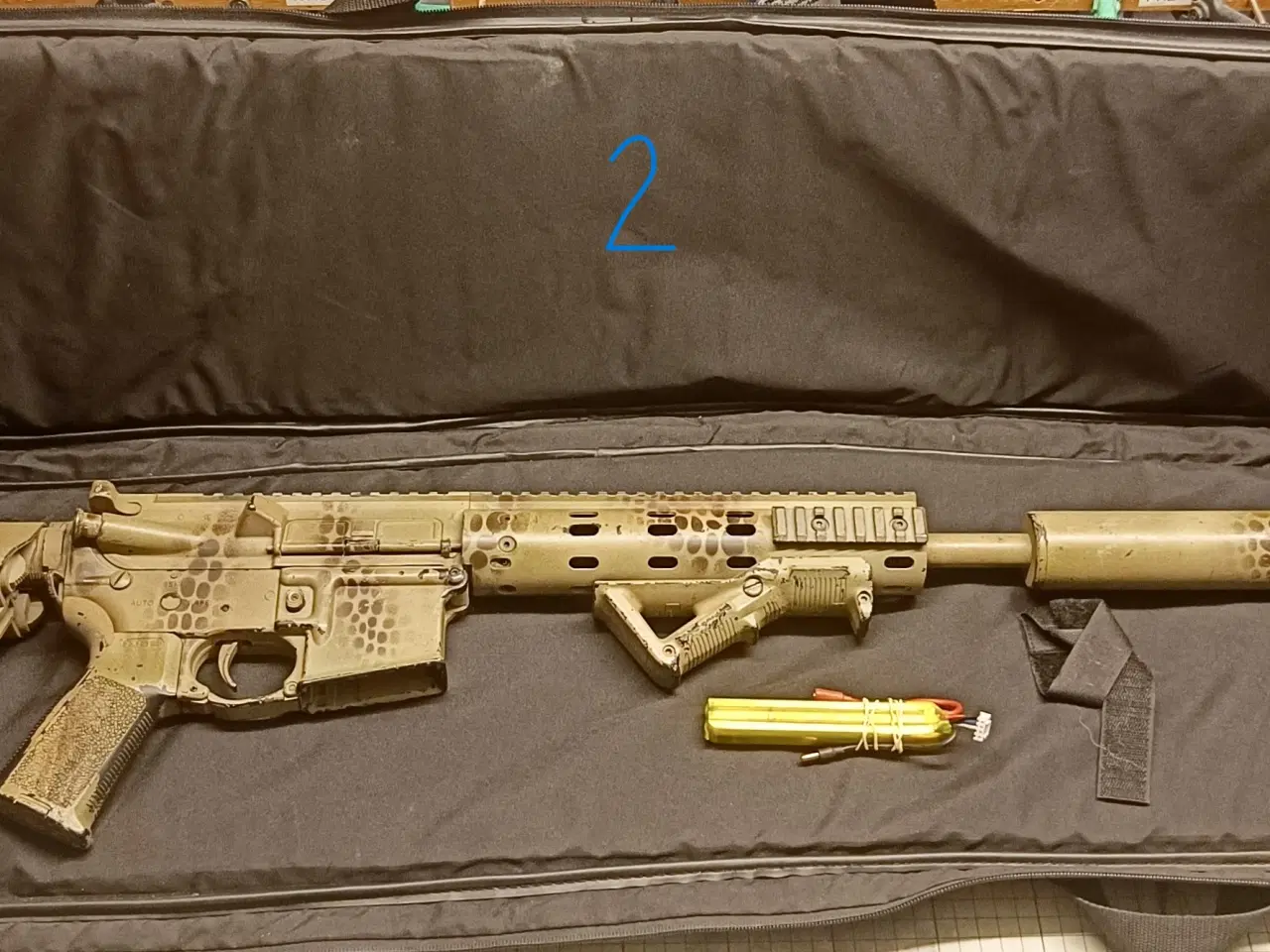 Billede 2 - Custom airsoft M4 softgun DMR
