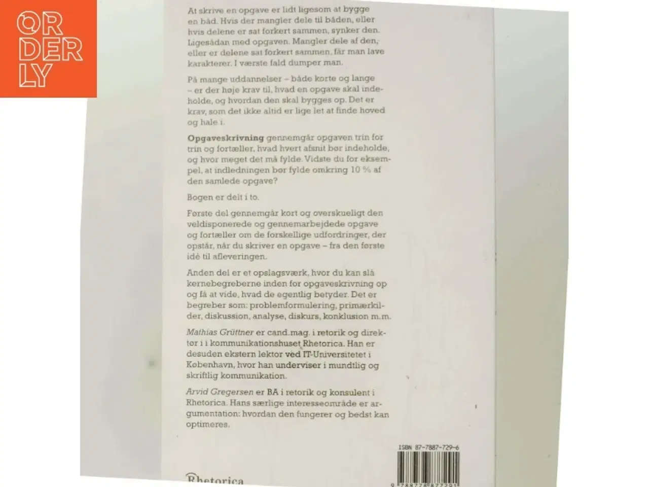 Billede 3 - Opgaveskrivning - eller kunsten at bygge en båd af Mathias Grüttner (Bog)
