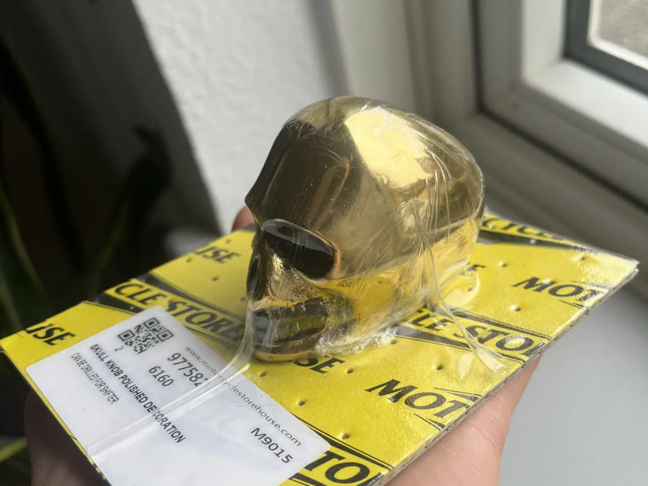 Billede 7 - Massiv messing skull til mc/bil