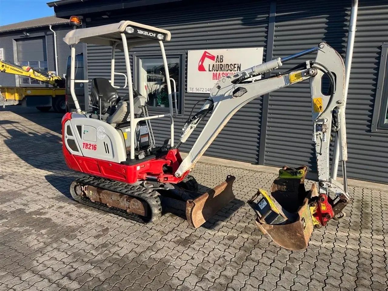 Billede 2 - Takeuchi TB216 Hydraulisk hurtigskifte med 3 skovle.