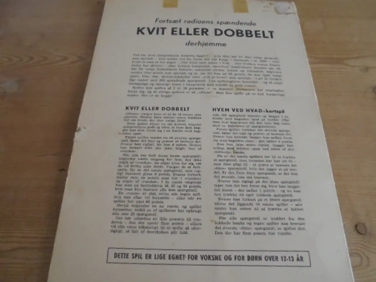 Billede 2 - Det originale ”Kvit eller dobbelt” familiespil