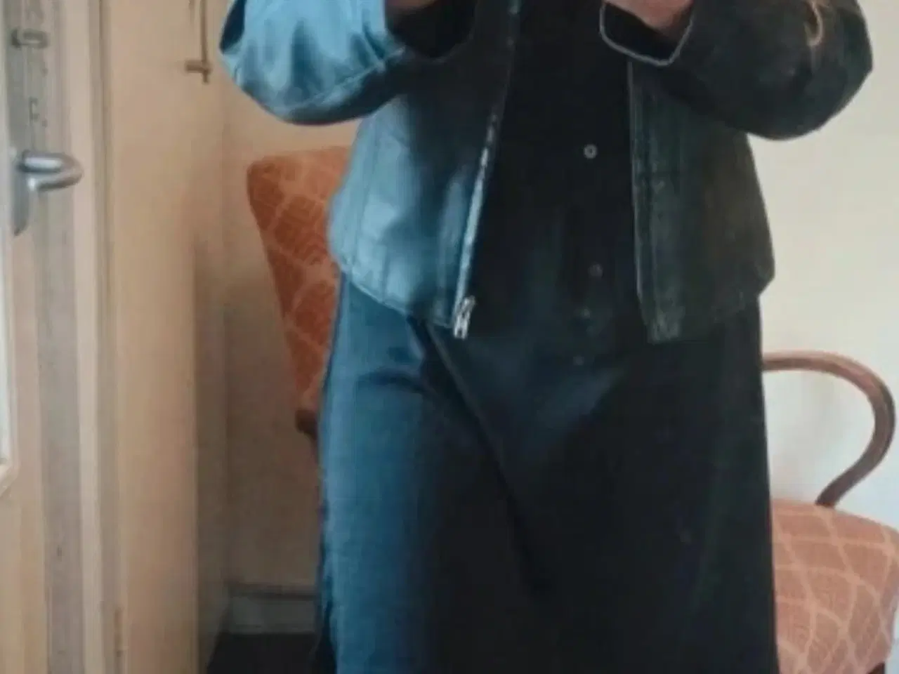 Billede 9 - Skindjakke, ægte, sortbrun, small