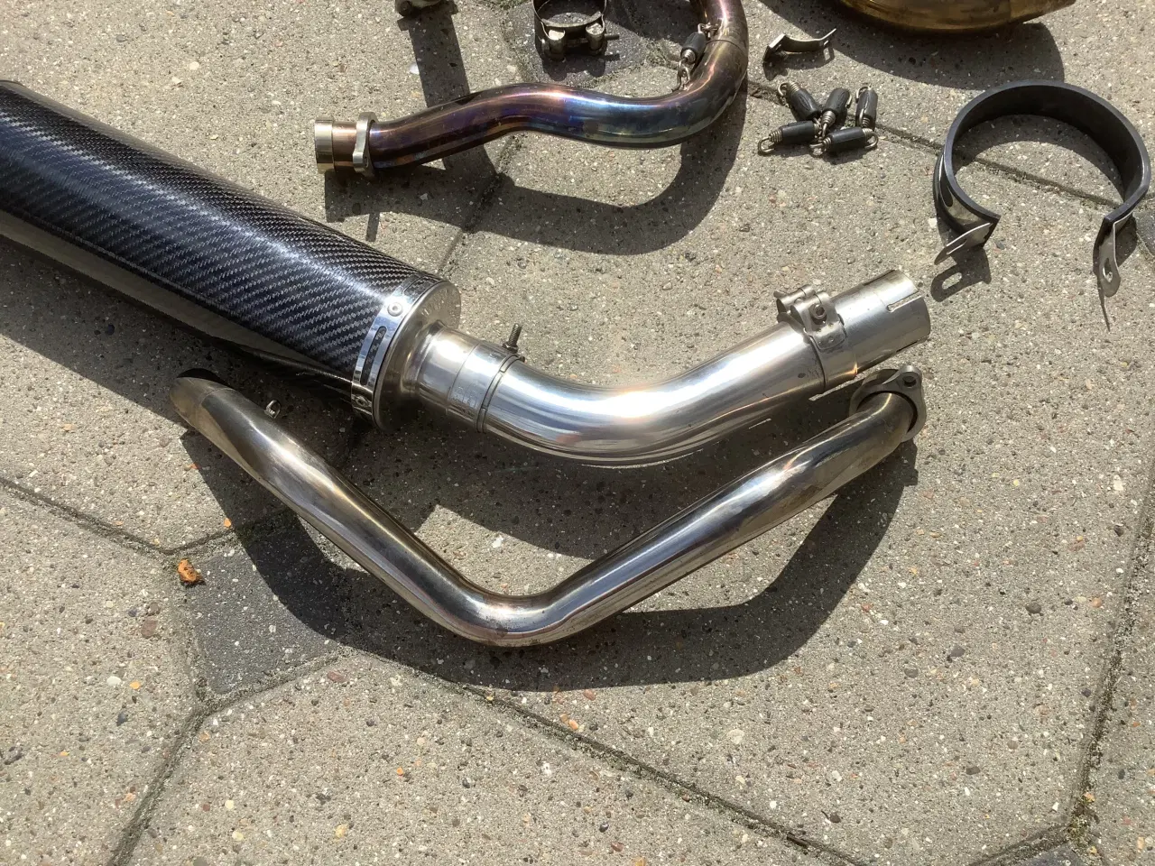 Billede 10 - Honda VFR 800 rc79 Delkevic udstødning komplet.