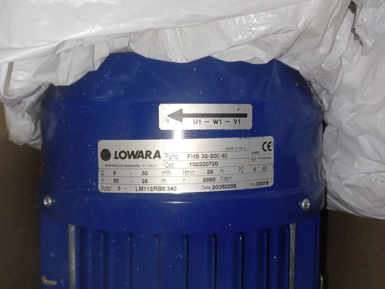 Billede 1 - Lowara centrifugal pumpe