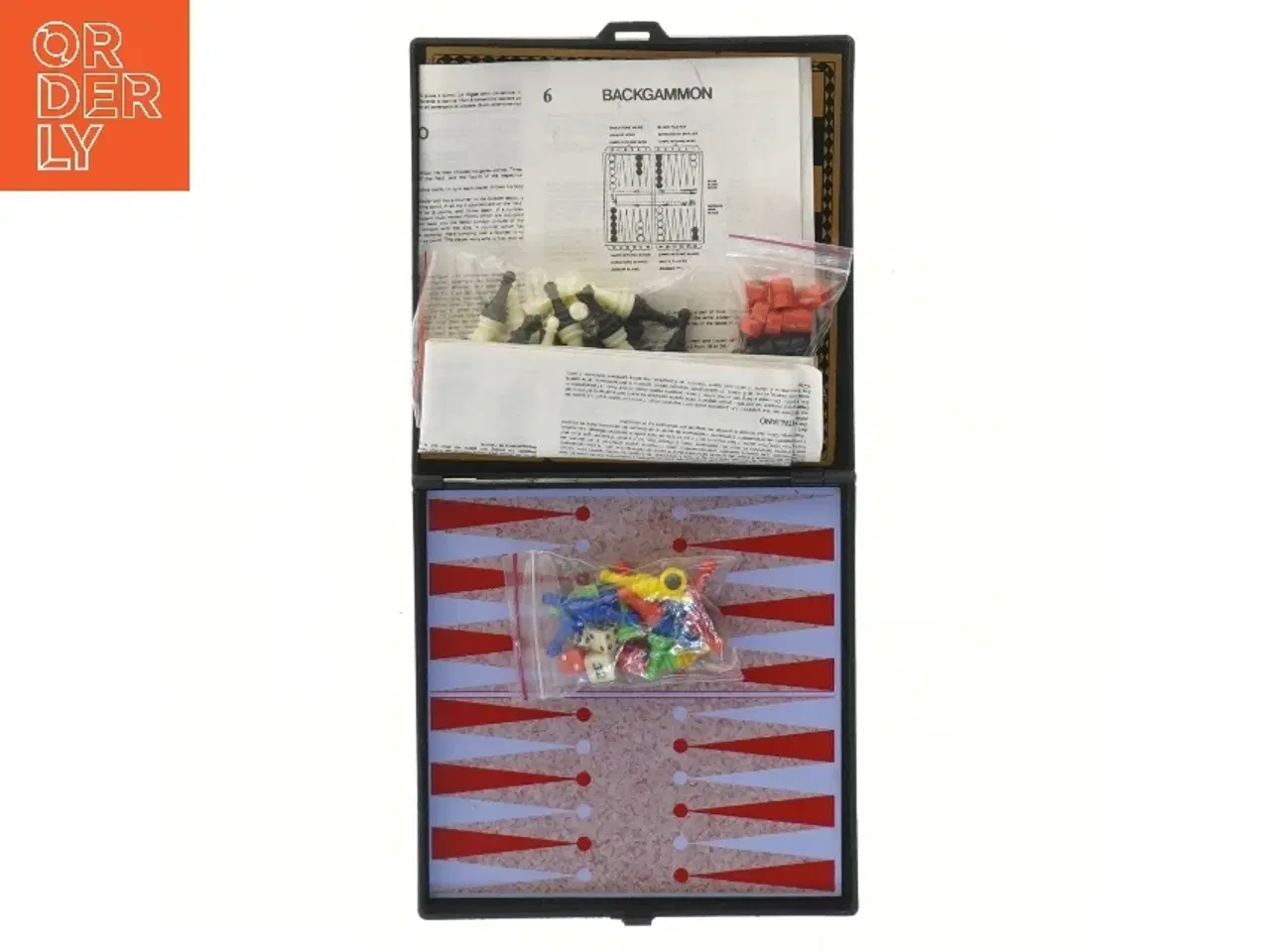 Billede 1 - Rejsespil: Backgammon, Ludo, og Kinesisk skak (str. 15x15 cm)