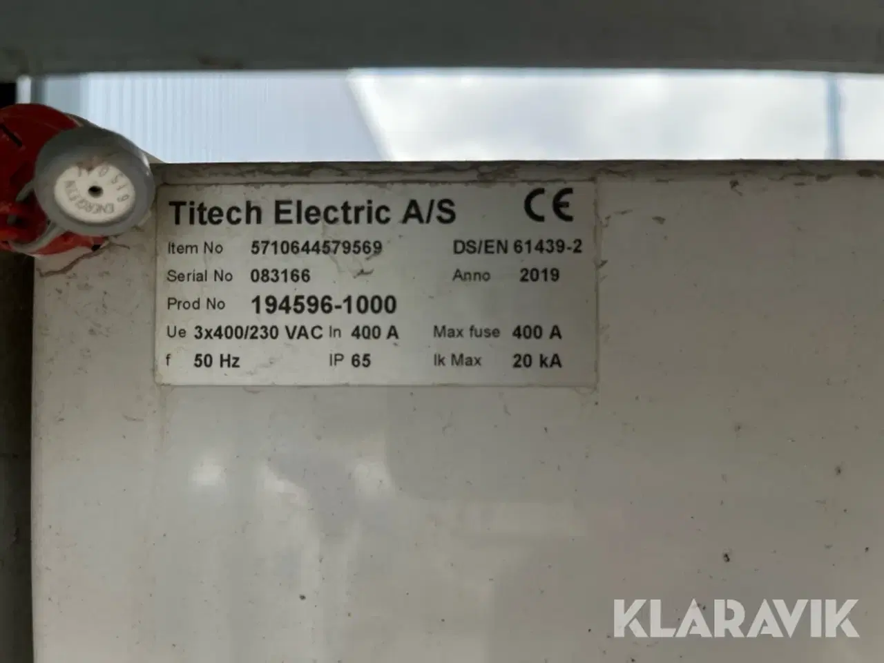 Billede 9 - El hovedtavle Titec Electric 400A