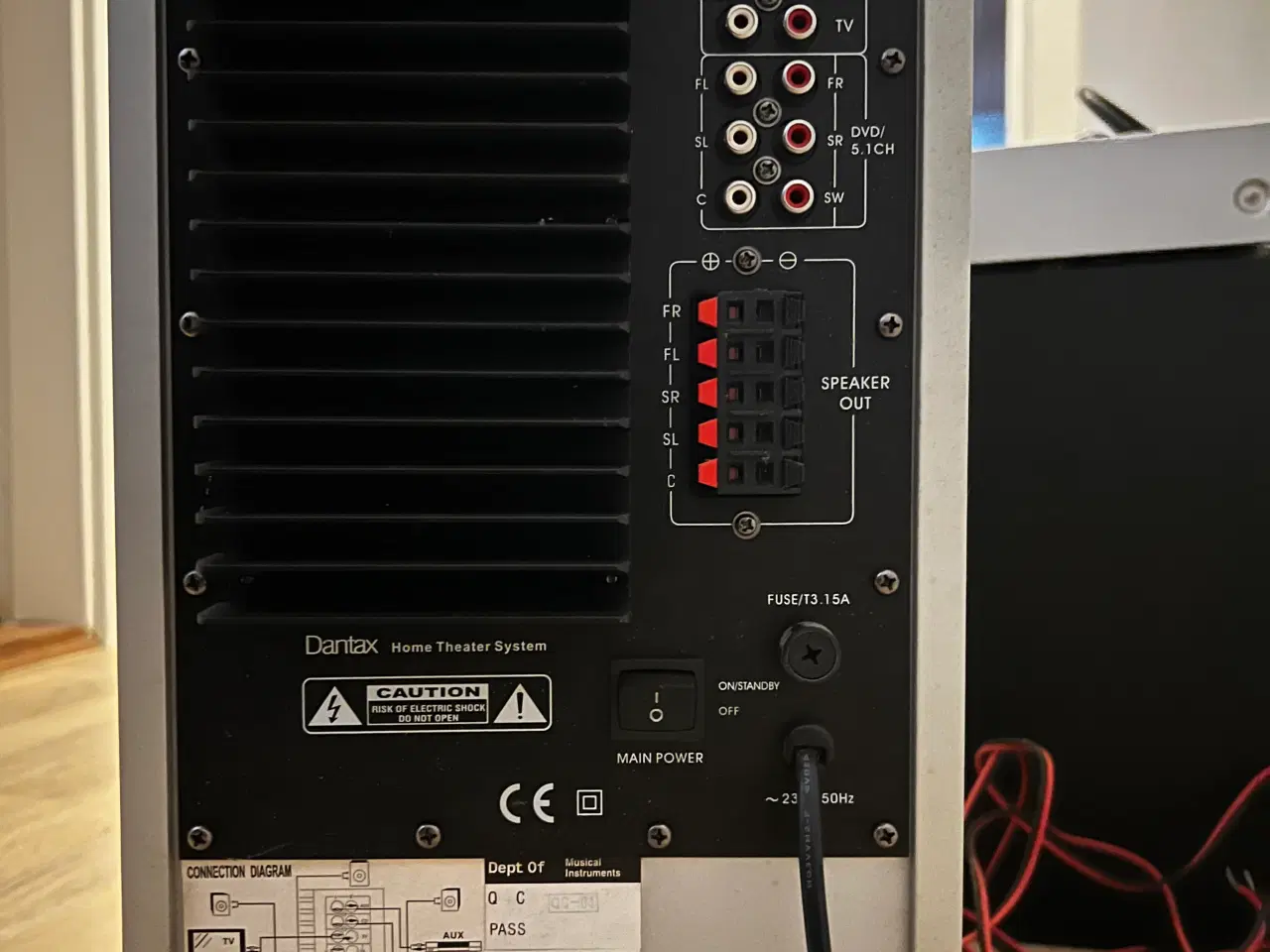 Billede 1 - Dantax DVD surround system med 5 satelitter