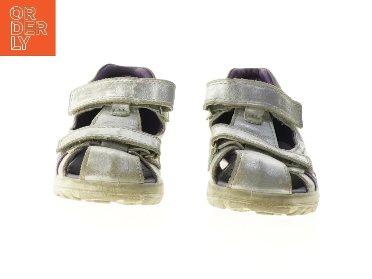 Billede 2 - Sølvfarvede børnesandaler fra Ecco (str. 25)