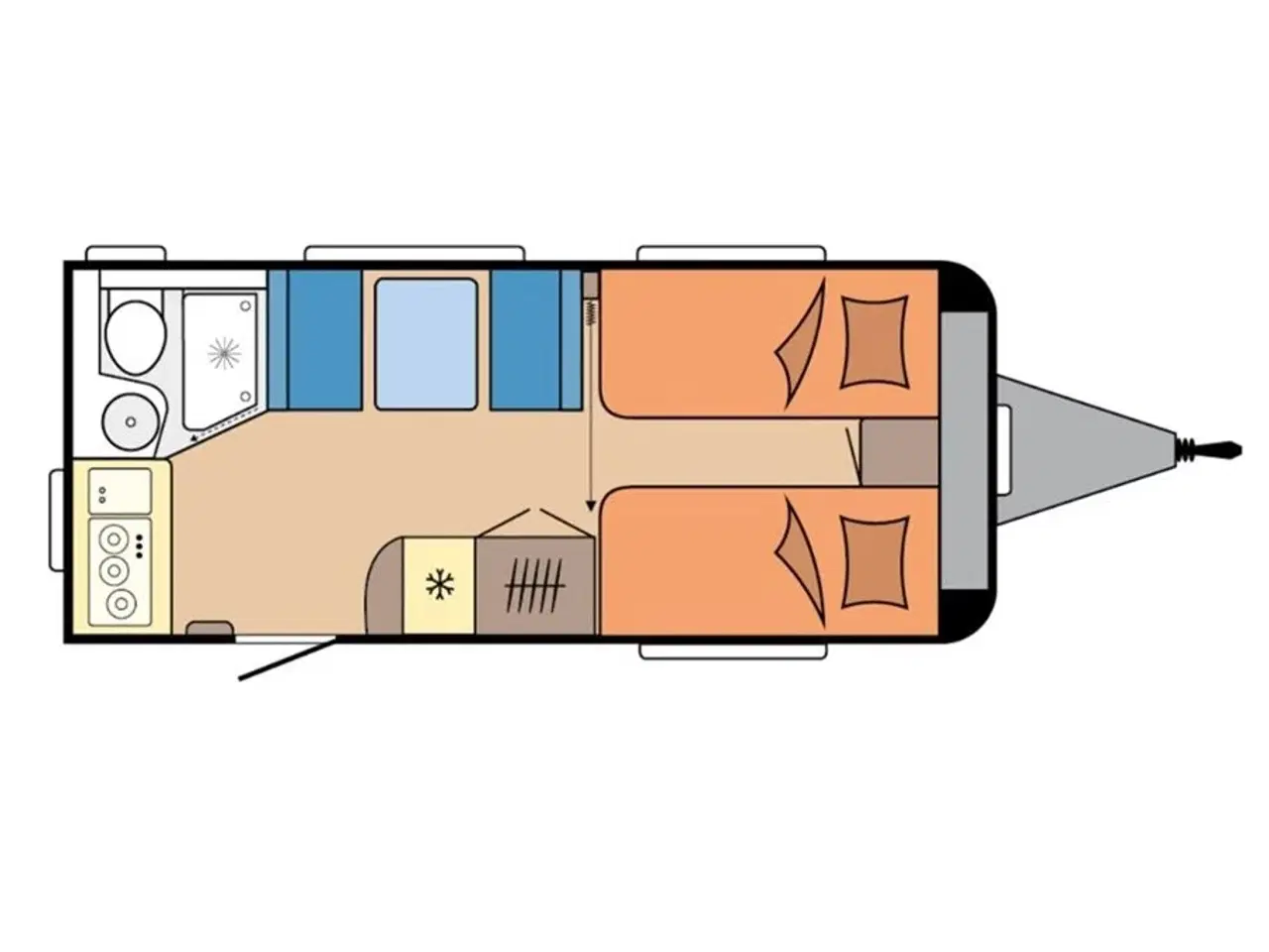 Billede 11 - 2026 - Hobby De Luxe 460 SL   2026 Hobby De Luxe 460 SL DK LINE - Kan ses nu hos Camping-Specialisten.dk