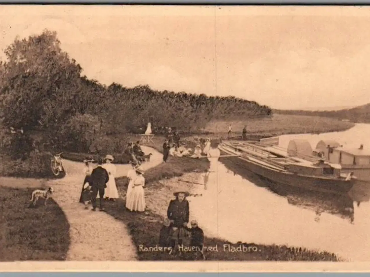 Billede 1 - Randers - Haven ved Fladbro - Postkort - Brugt
