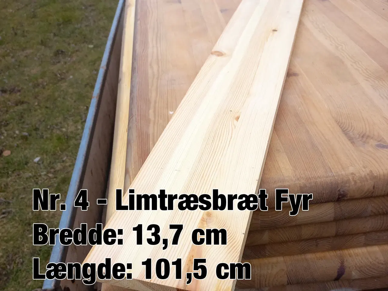 Billede 1 - Smalle limtræsbrædder 100 cm billig