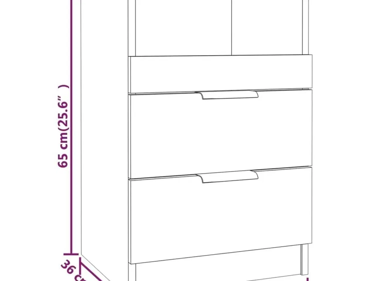 Billede 10 - Sengeborde 2 stk. konstrueret træ hvid