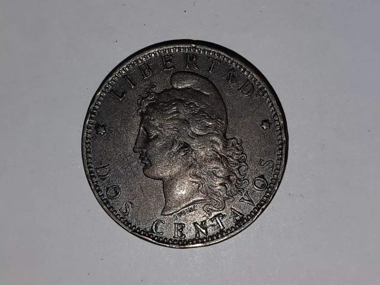 Billede 1 - 2 Centavos Argentina 1891