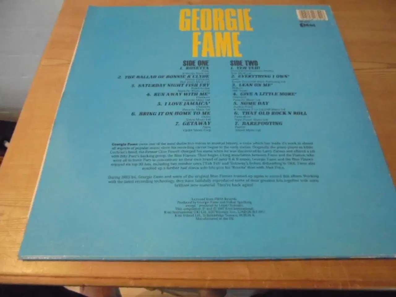 Billede 2 - LP: Georgie Fame and the Blue Flames