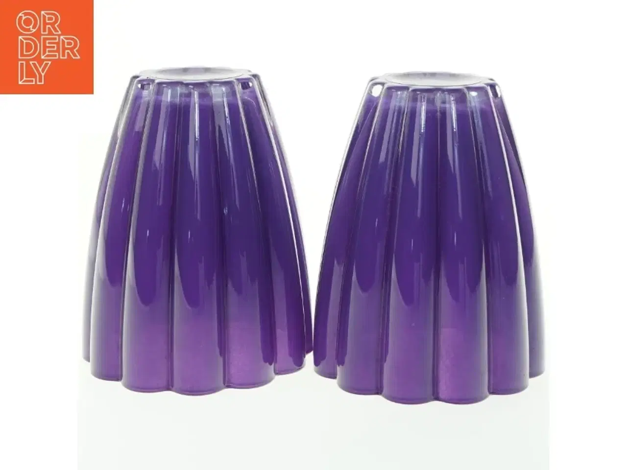 Billede 2 - Lilla glasvaser (str. 17x14 cm)