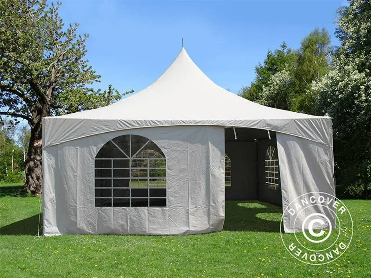 Billede 8 - Pagodetelt PartyZone 5x5m, PVC, Hvid