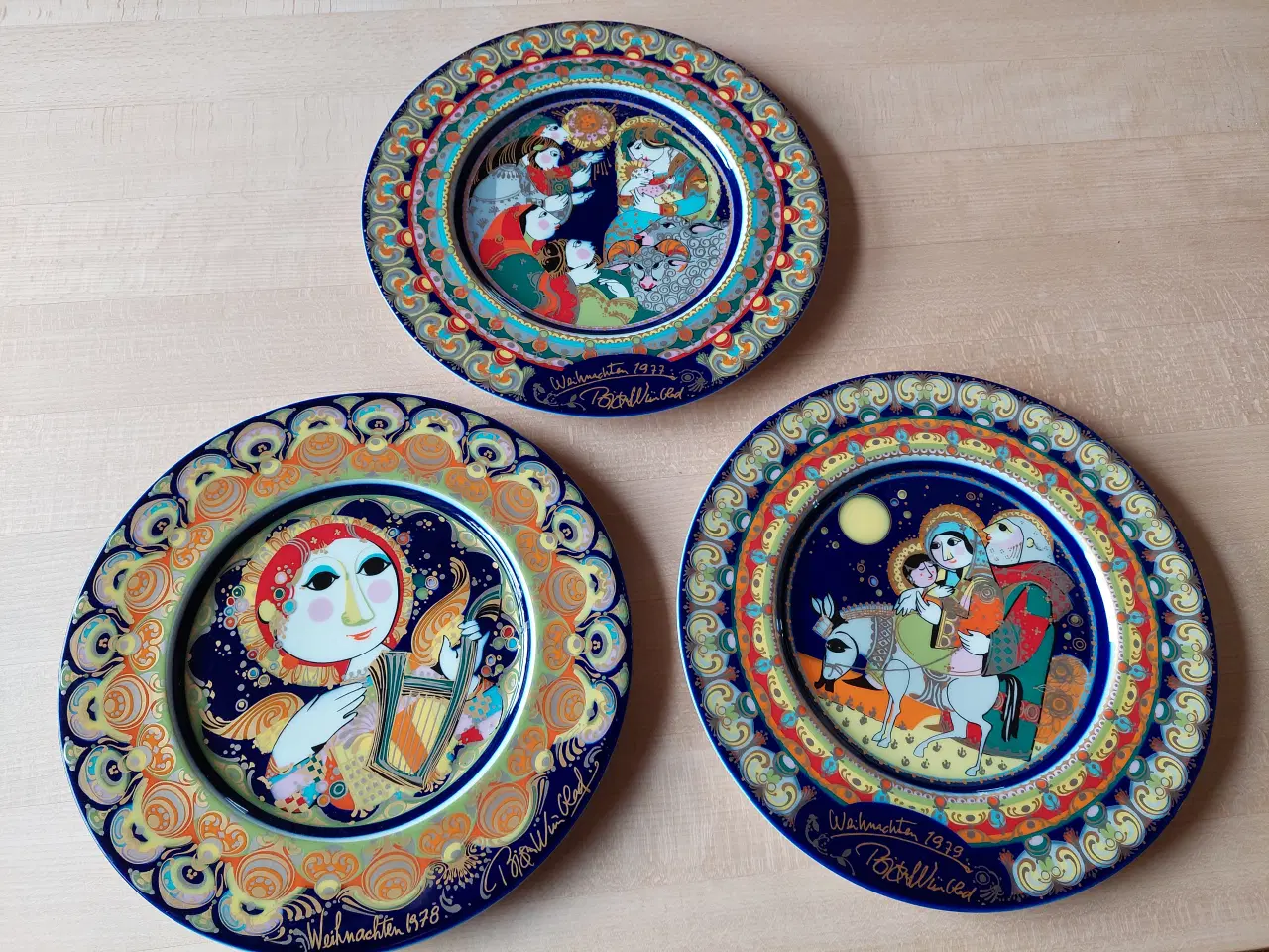 Billede 1 - Bjørn Wiinblad, juleplatter