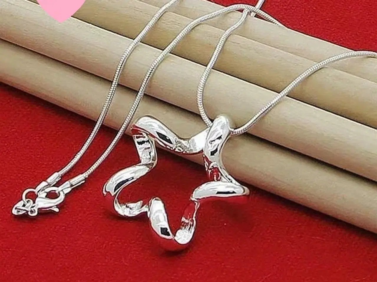 Billede 1 - * Halskæde med stjerne-vedhæng og sten - i Tibetan