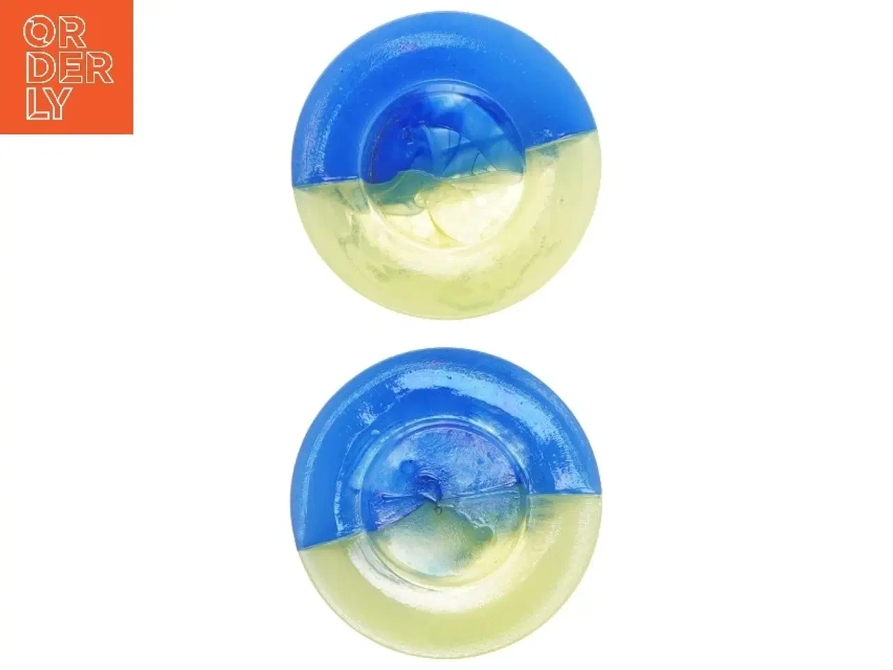 Billede 4 - Lysestager (str. Ø 7,7x3 cm) Bülow glas