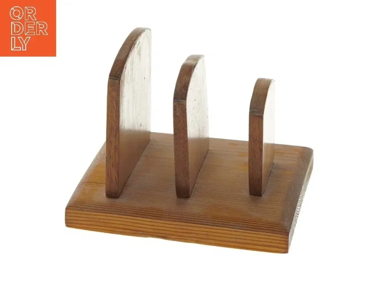 Billede 1 - Træ holder til breve (str. 11x10,5 cm)