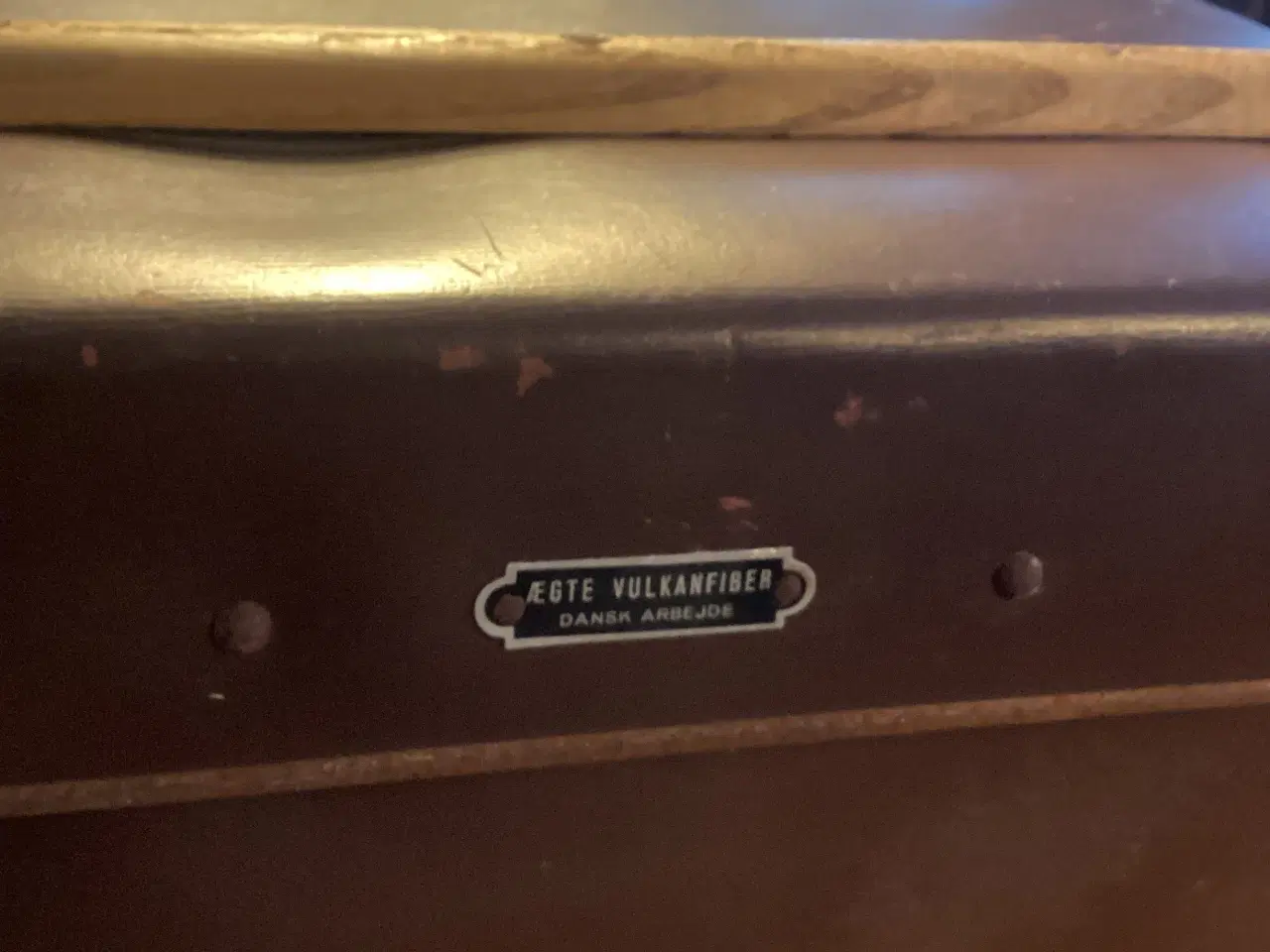 Billede 3 - Vintage kuffert , vulkanfiber, Dansk arbejde