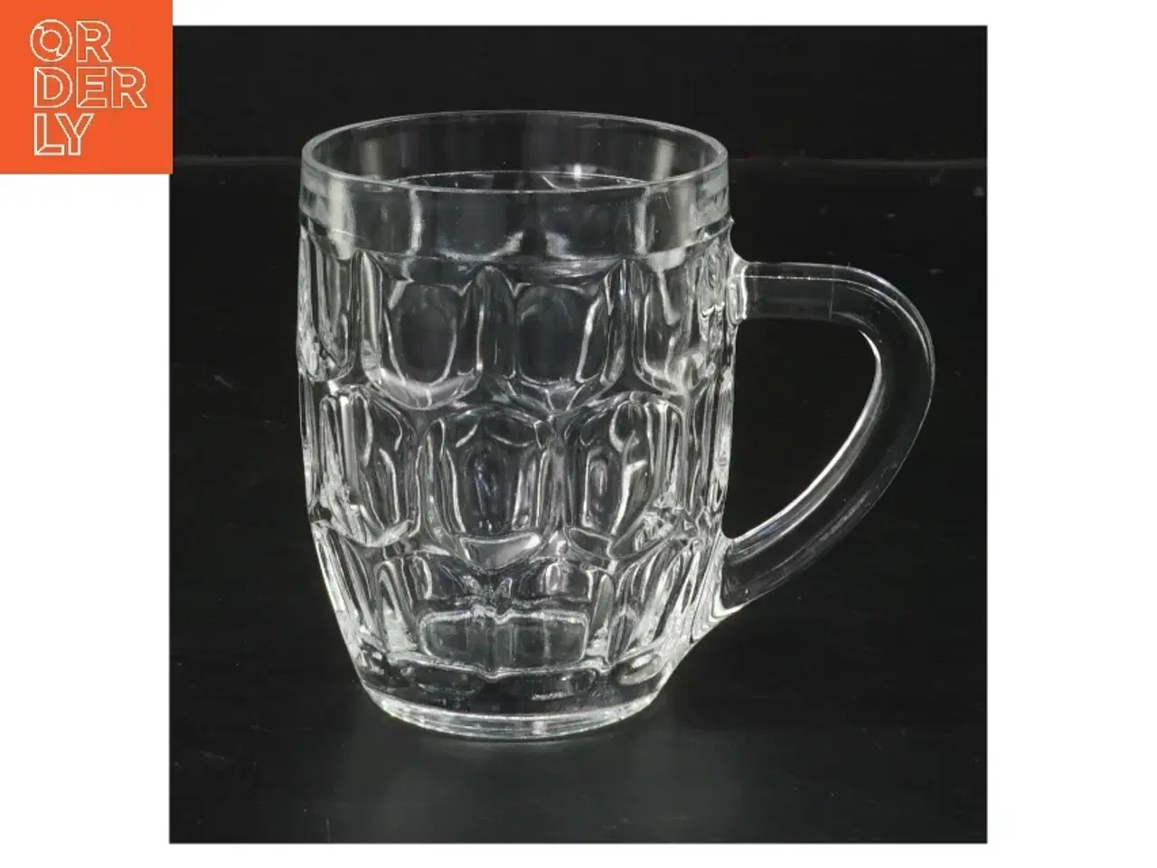 Billede 1 - Stort solidt ølkrus med håndtag (str. 9,5x7 cm)