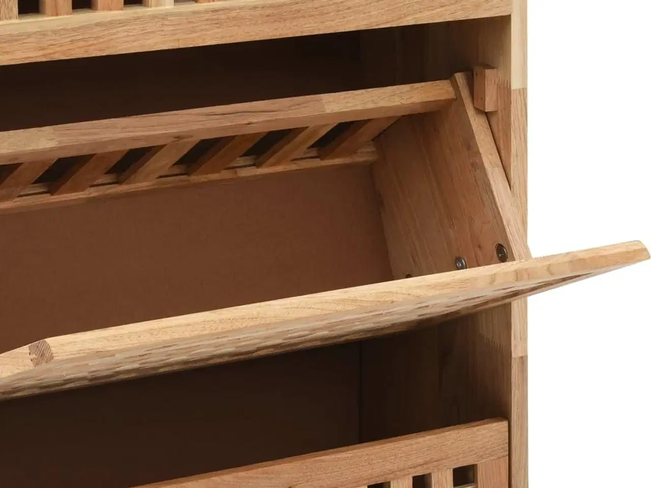 Billede 7 - Skoskab 55x20x104 cm massivt valnøddetræ