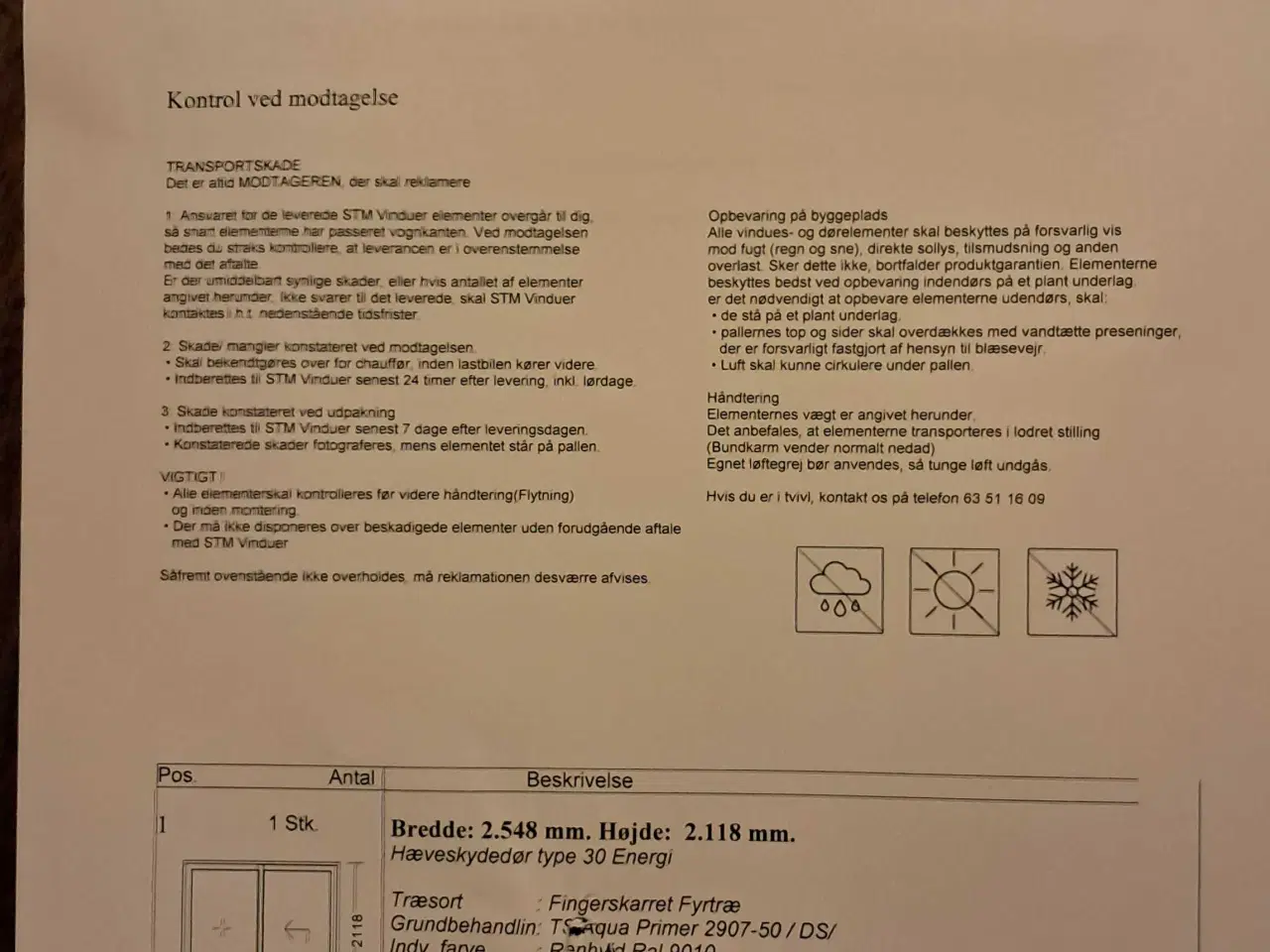 Billede 2 - Helt ny skydedør 