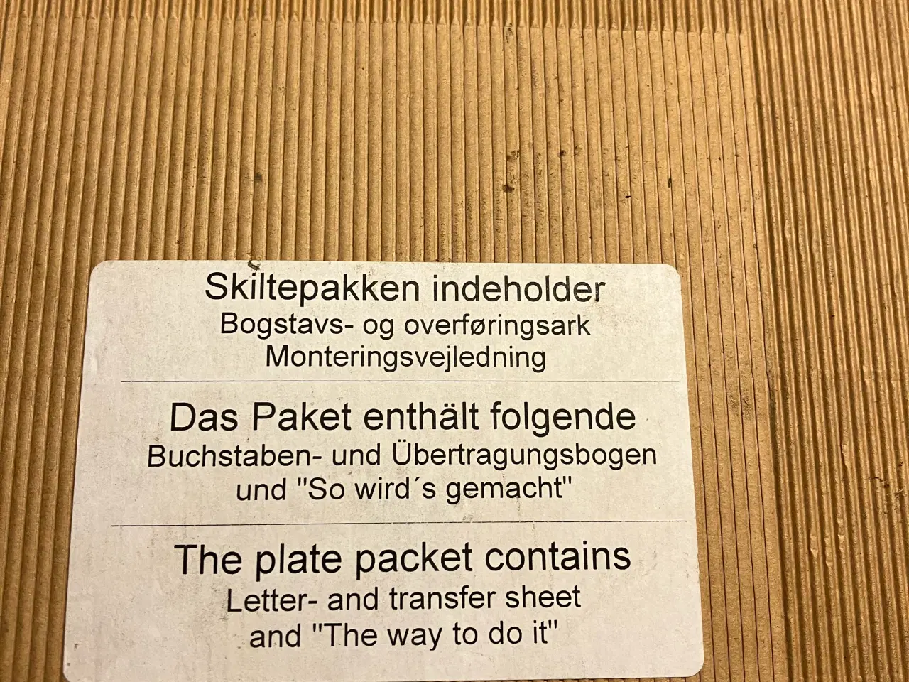 Billede 2 - Kobberskilt til dør eller mur