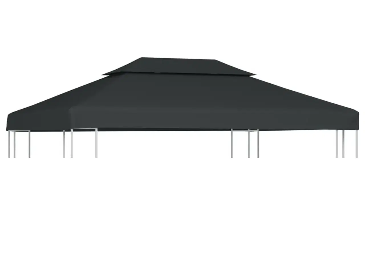 Billede 1 - Pavillontopdække i 2 lag 310 g/m² 4x3 m antracitgrå