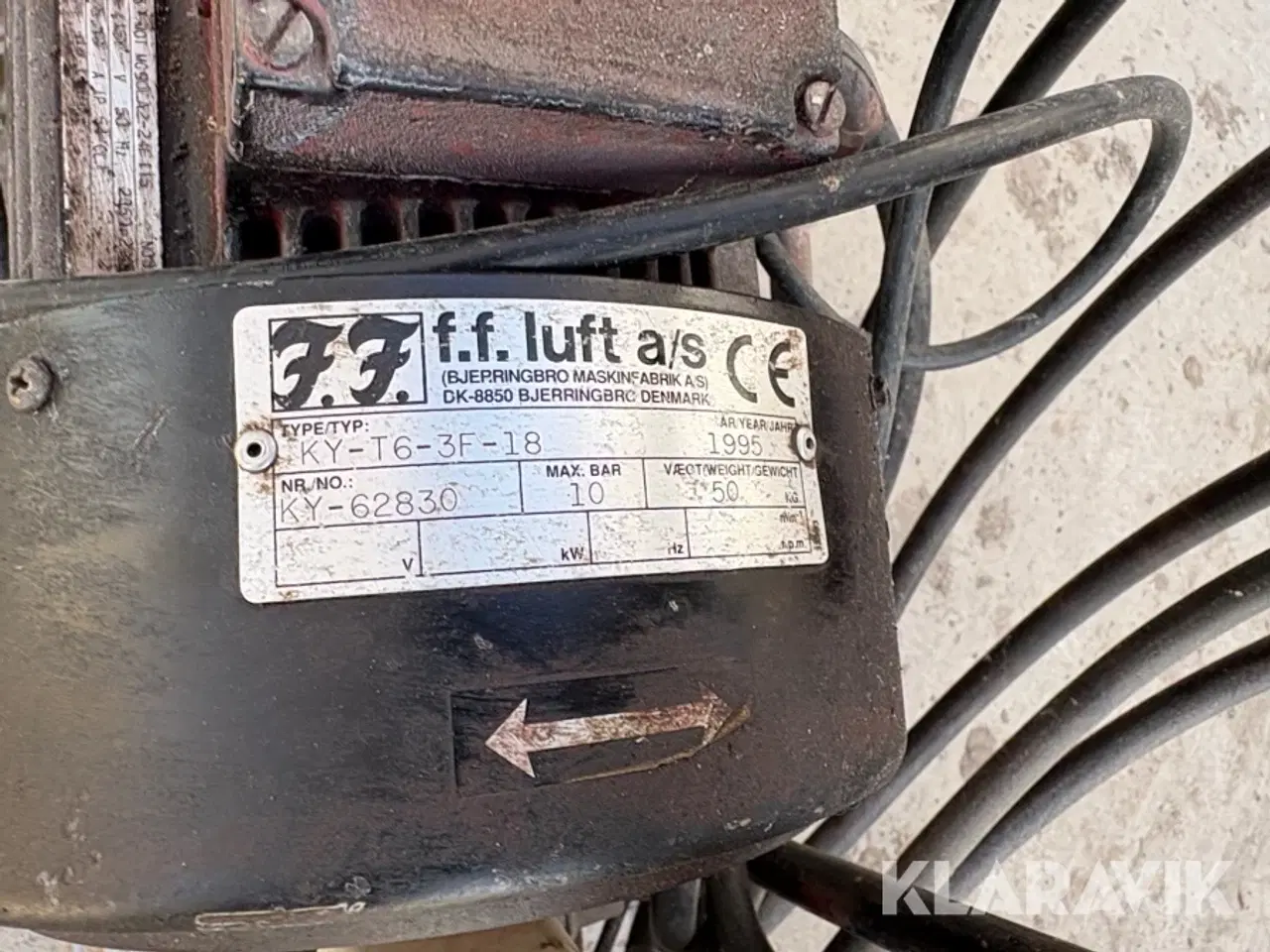 Billede 6 - Blandet lot, pladevibrator,kompressor,Løftevogn, hævesænke vogn.