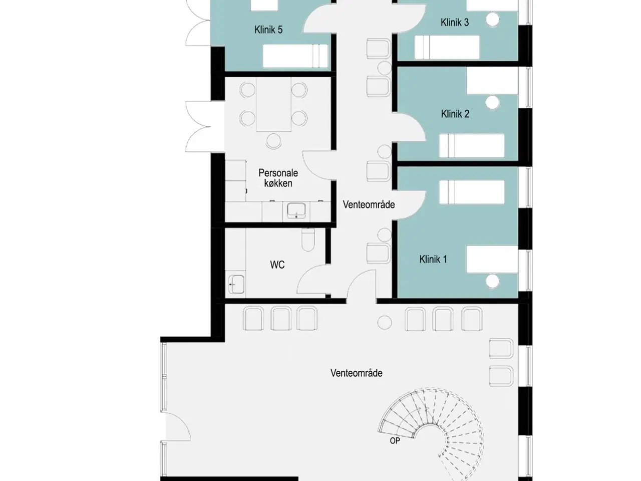 Billede 13 - Klinik i fællesskab på Olaf Ryes Gade 7K- Klinik 2