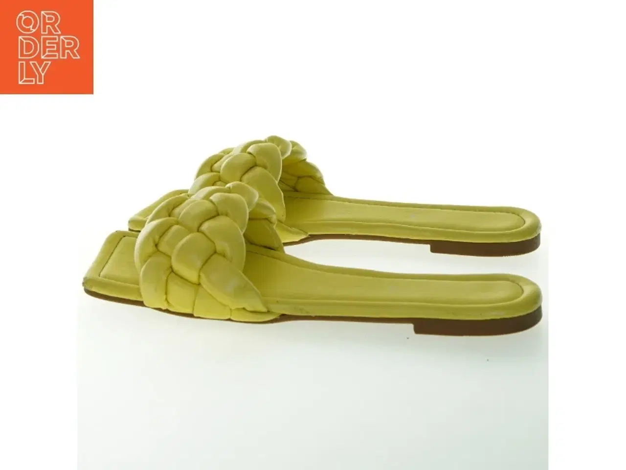 Billede 3 - Gule flettede sandaler (str. 39 )