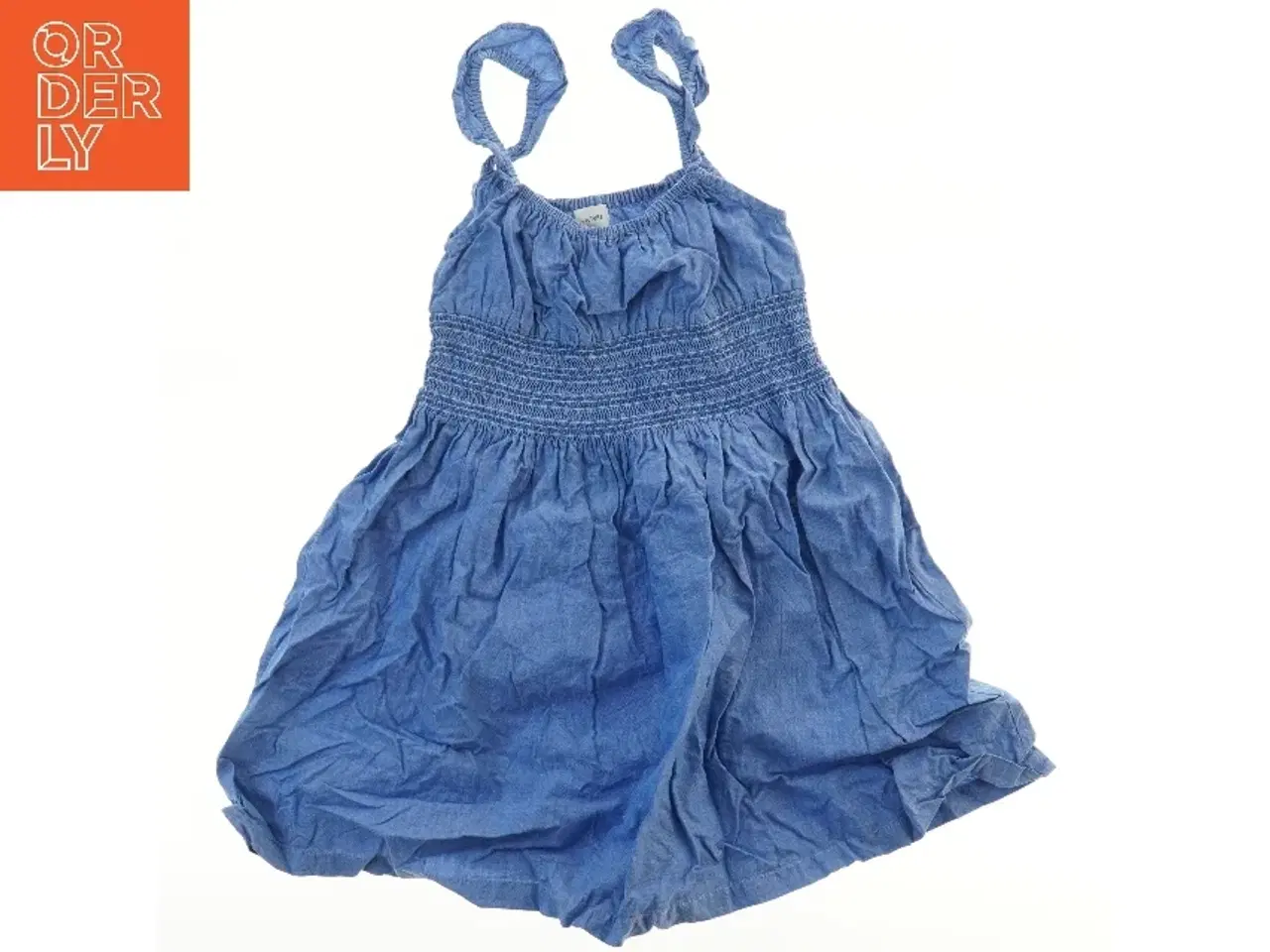 Billede 1 - Blå sommerkjole med elastiske stropper fra Mini A Ture (str. 116)