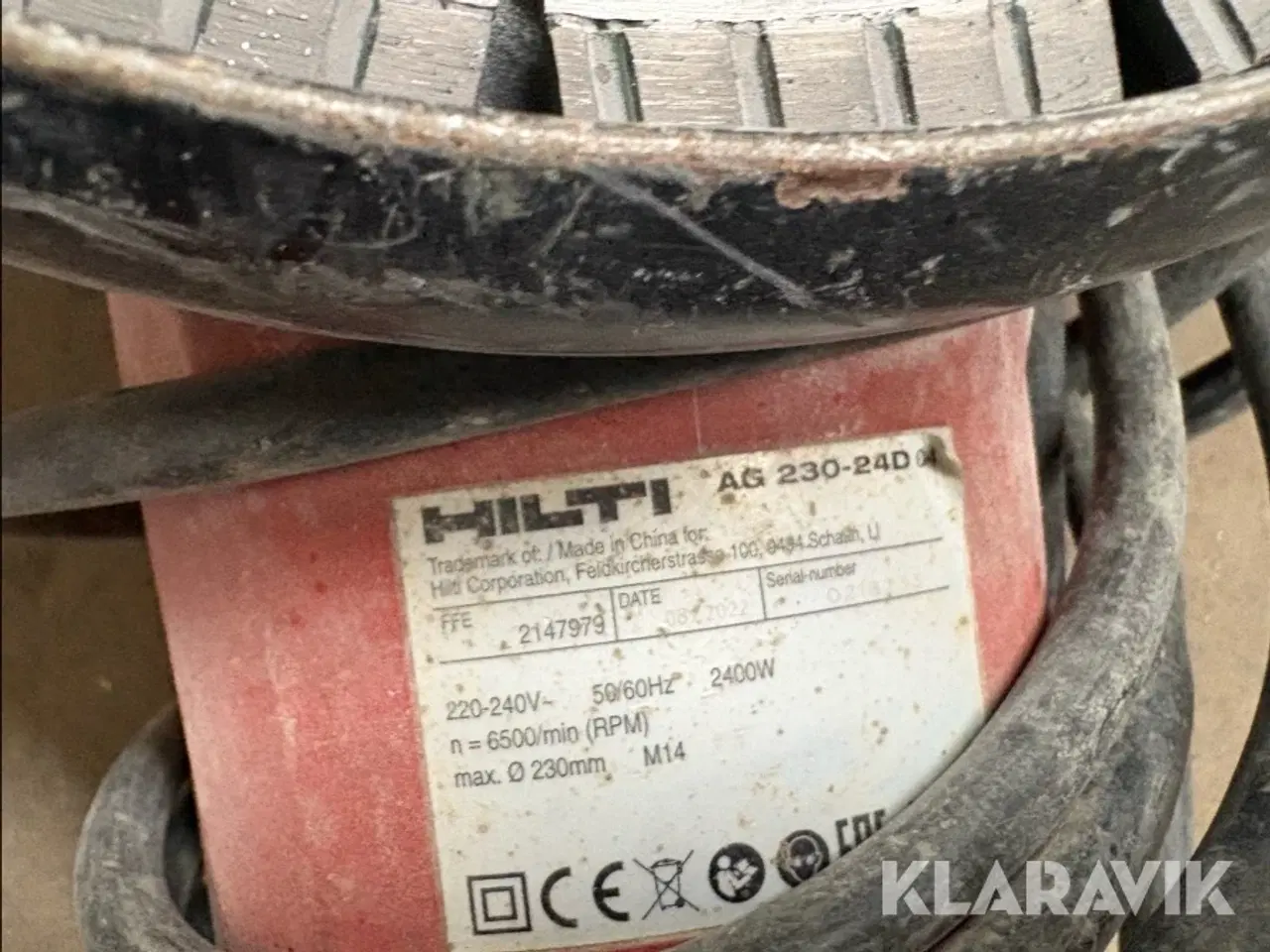 Billede 3 - Vinkelsliber Hilti AG 230-24D