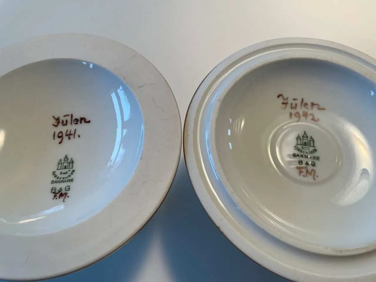 Billede 3 - Bing og Grøndahl håndmalede lysestager