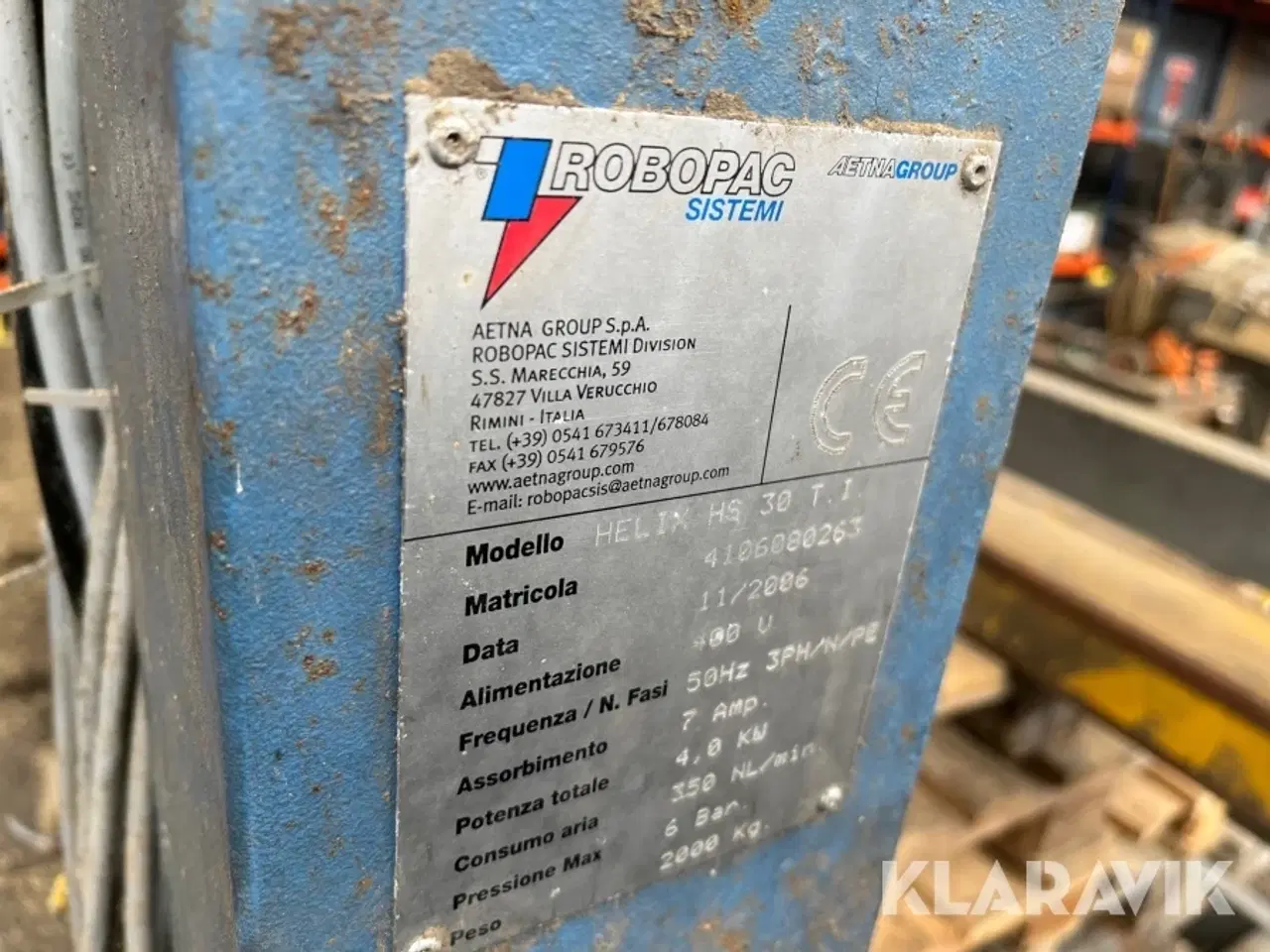 Billede 8 - Palle wrapper Robopac Sistemi HELIX HS 30 TI